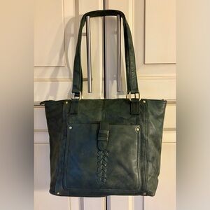 Great American Leatherworks Forest Green Shoulder Bag